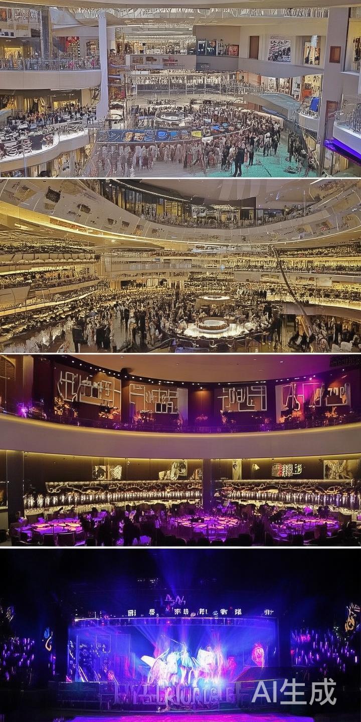 3.&nbsp;多元化休闲娱乐空间
大型购物中心、主题餐厅